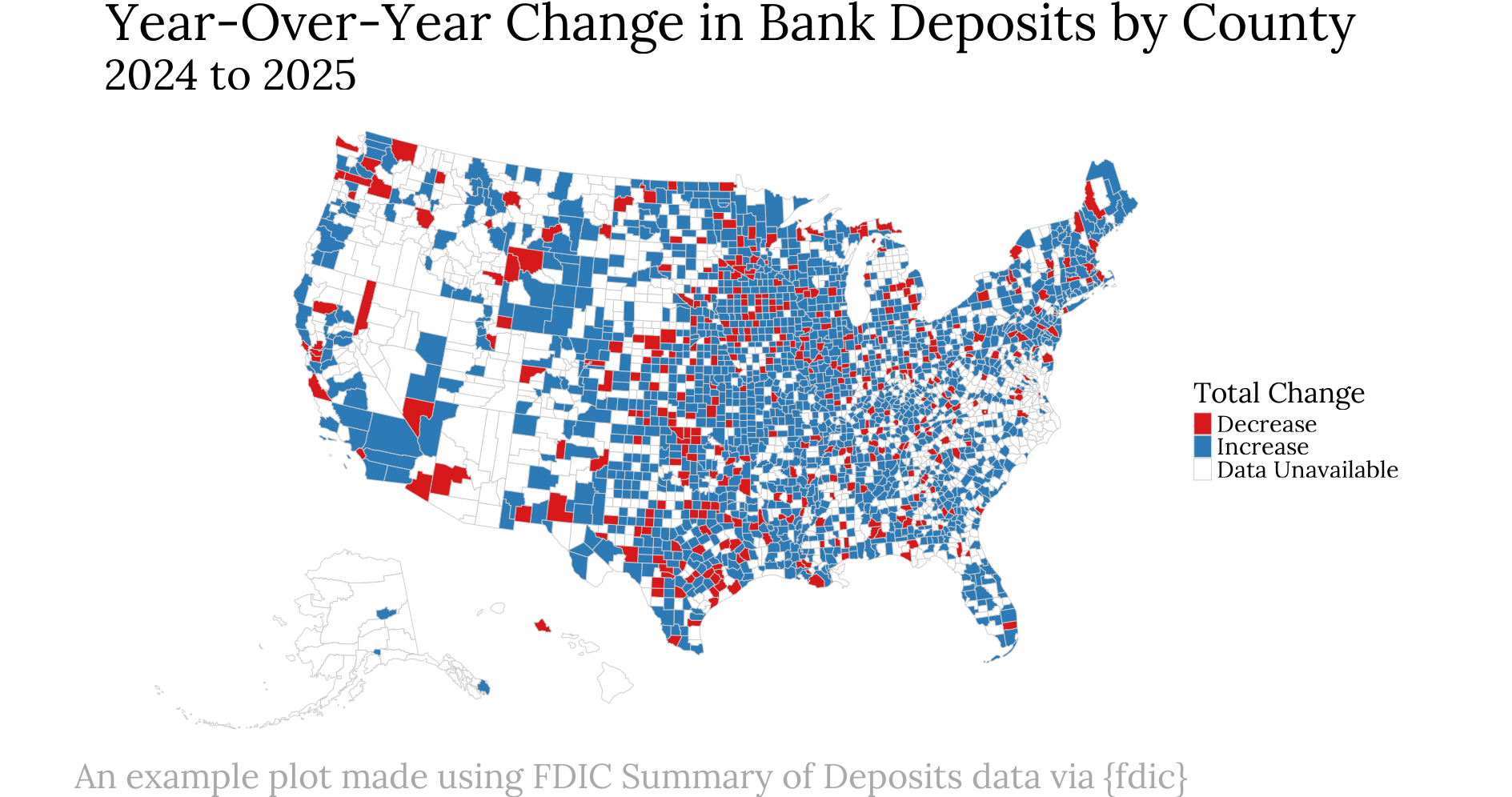 Example Plot of FDIC Summary of Deposit Data